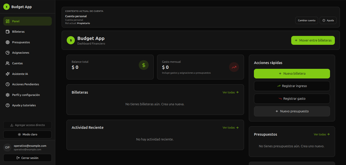 Budget App preview